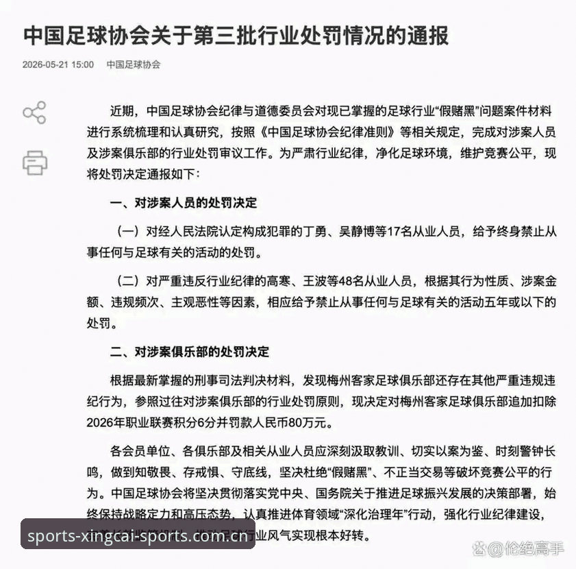 杏彩体育APP登录手机版 从足协第三批禁足名单看中国足球反腐的5大关键点与3项行业影响
